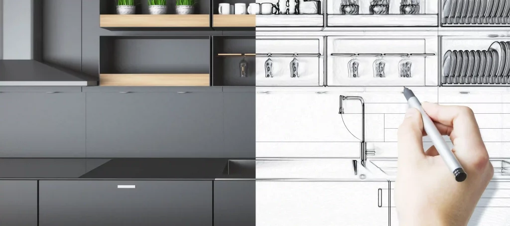 reforma de cocina organizada