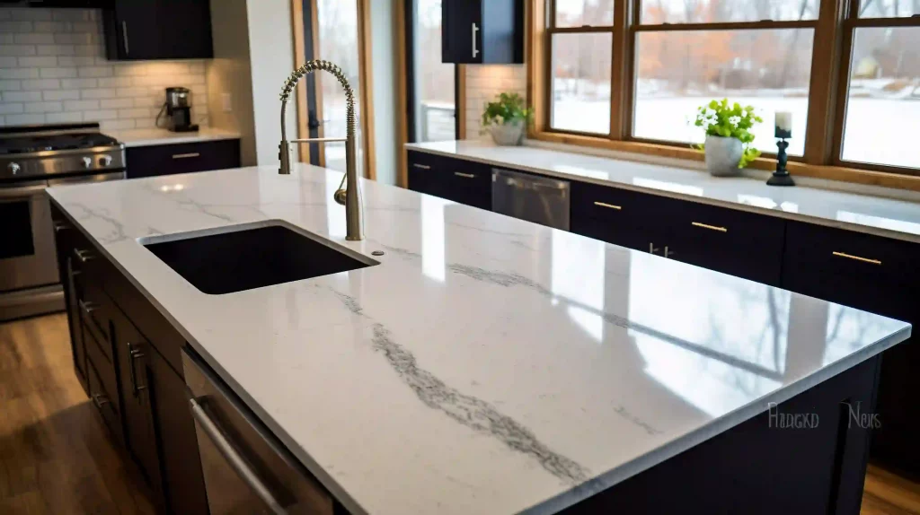encimera de cocina de cuarzo compacto